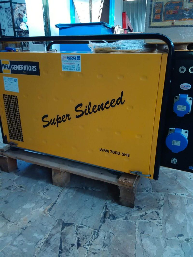 Gruppo Elettrogeno Super Silenziato a Benzina Marca : "WFM" Usato Da 5.6 Kw. Monofase 230 Volt €. 2.000,00 + Iva- - immagine 2