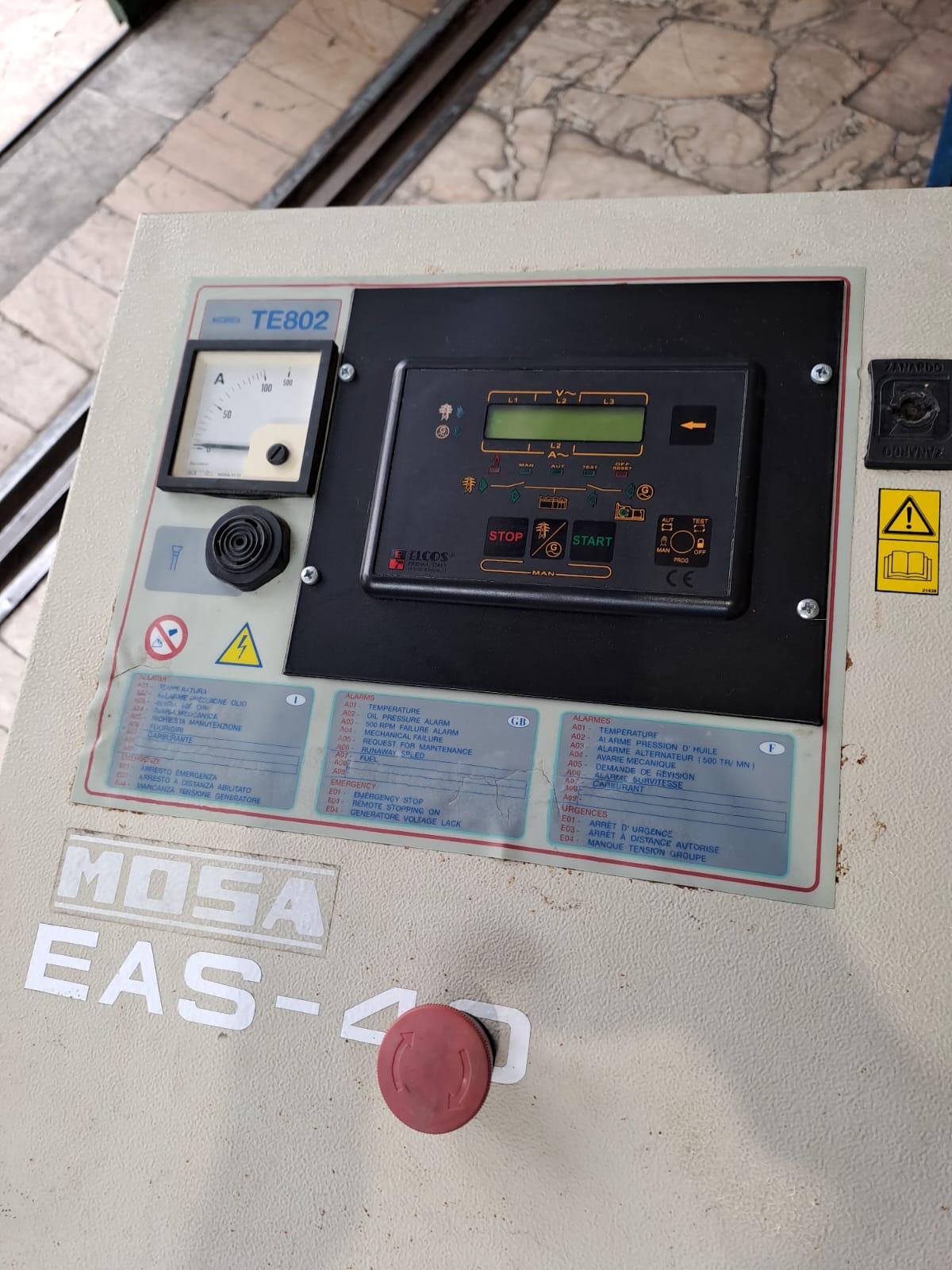 Gruppo Elettrogeno Silenziato USATO FIAT/lVECO Diesel, Marca : "Elcos" 33/30 Kva, €. 7.000,00 + Iva- - immagine 8