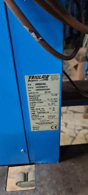 Essiccatore Friulair, Mod.: AMD6/AC Aria Trattata : 600 Lt./Minuto a + 3°C. €. 400,00 + Iva- - immagine 2